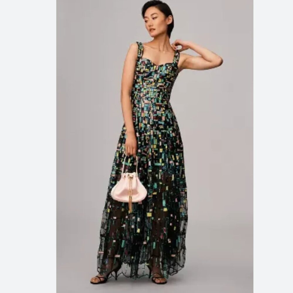 The Population Multicolor Maxi Dress